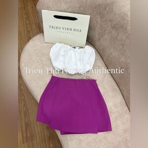 Brand new  POPLIN BALLOON TOP WHITE | 4886/082 SIZE S